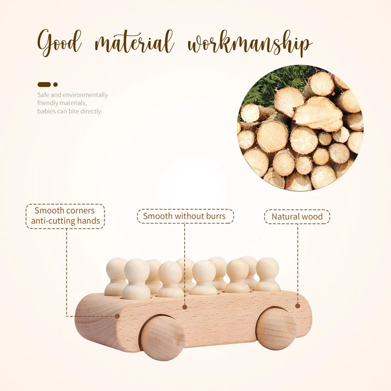 Wooden Train Birthday Toy Simulated Train Toy Model Non-remote Control Rail Car Removable Wooden Train Exquisite Gift With BOX